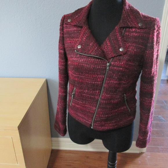 Dana Buchman Asymmetrical Tweed Jacket - Sz 4 - Picture 1 of 8